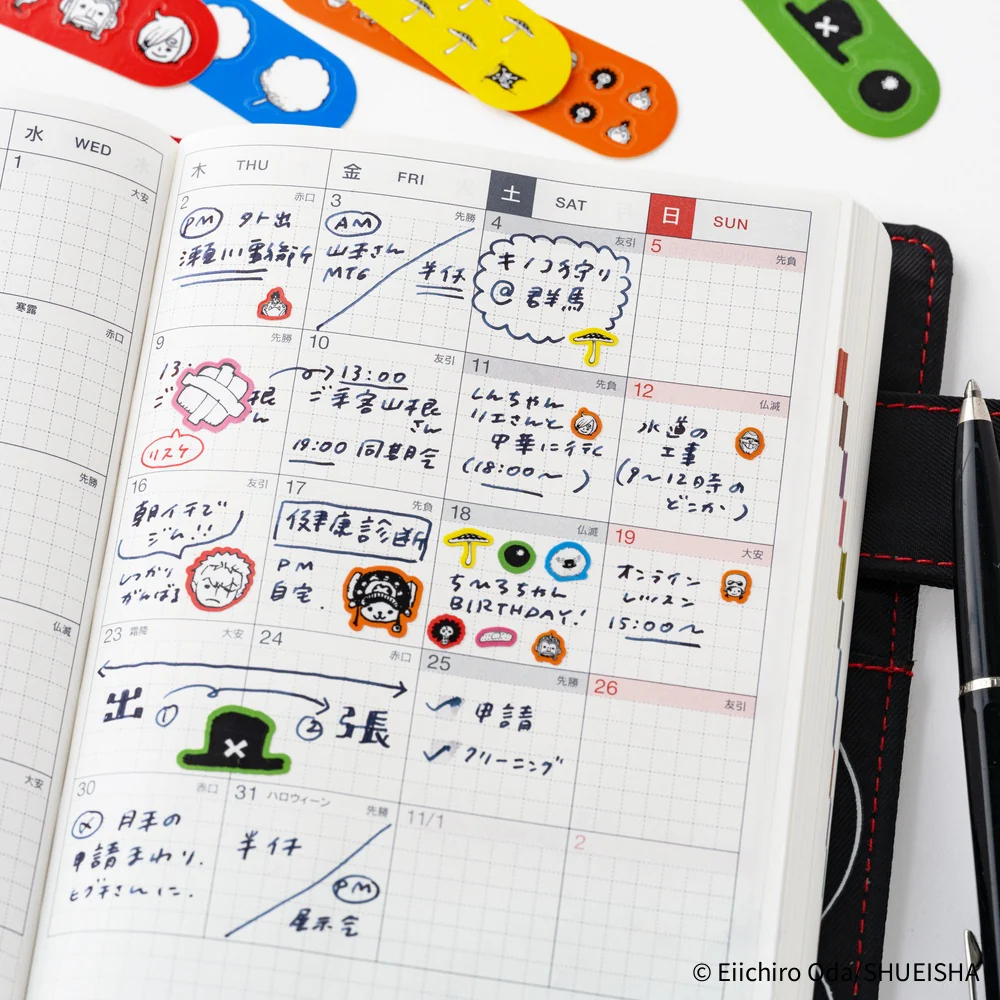 Hobonichi Techo ONE PIECE magazine: Chopper’s Techo First Aid Kit Stickers - Image 4