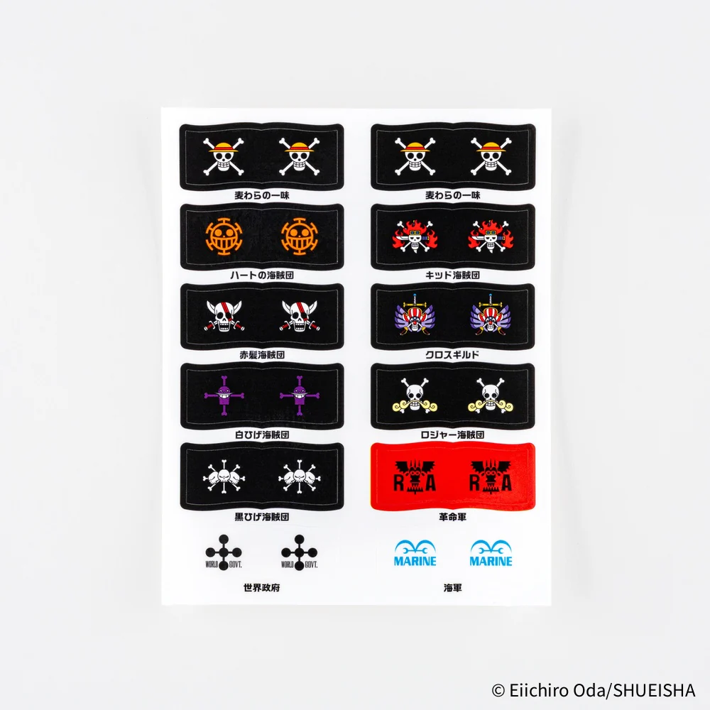 Hobonichi Techo ONE PIECE magazine: Pirate Flag Index Stickers - Image 2
