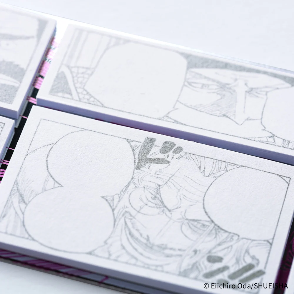 Hobonichi Techo ONE PIECE magazine: Sparkling Silver “Old Guys” Sticky Notes - Image 2