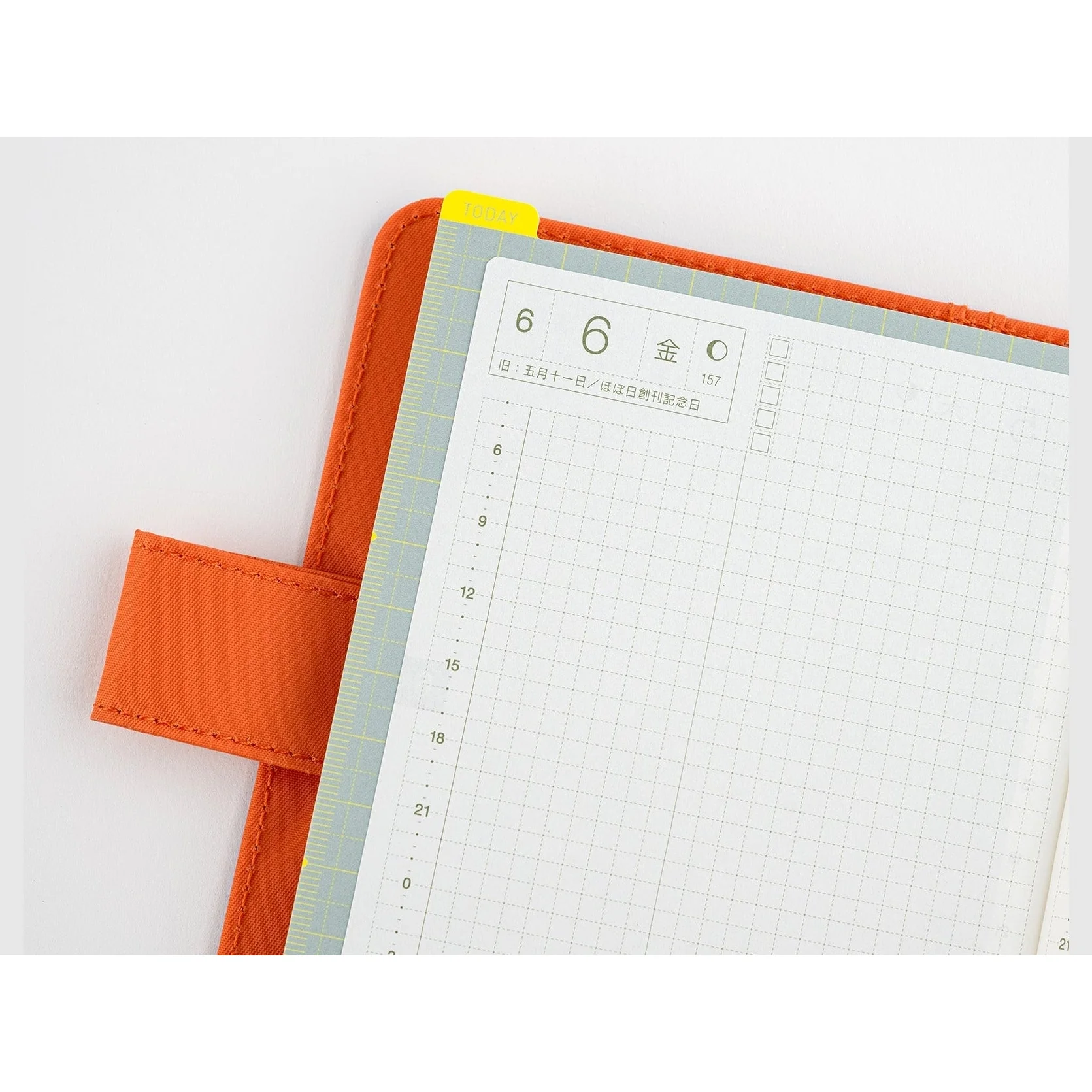 Hobonichi Techo Pencil Board for A6 Size (Ice Gray x Yellow) - Image 4
