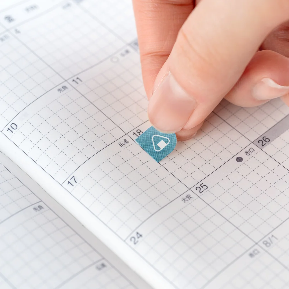Hobonichi Techo TSUKI no IRO: Sticker Set (Schedule) - Image 15