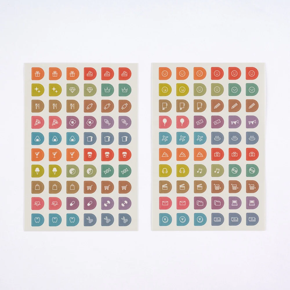 Hobonichi Techo TSUKI no IRO: Sticker Set (Schedule) - Image 7