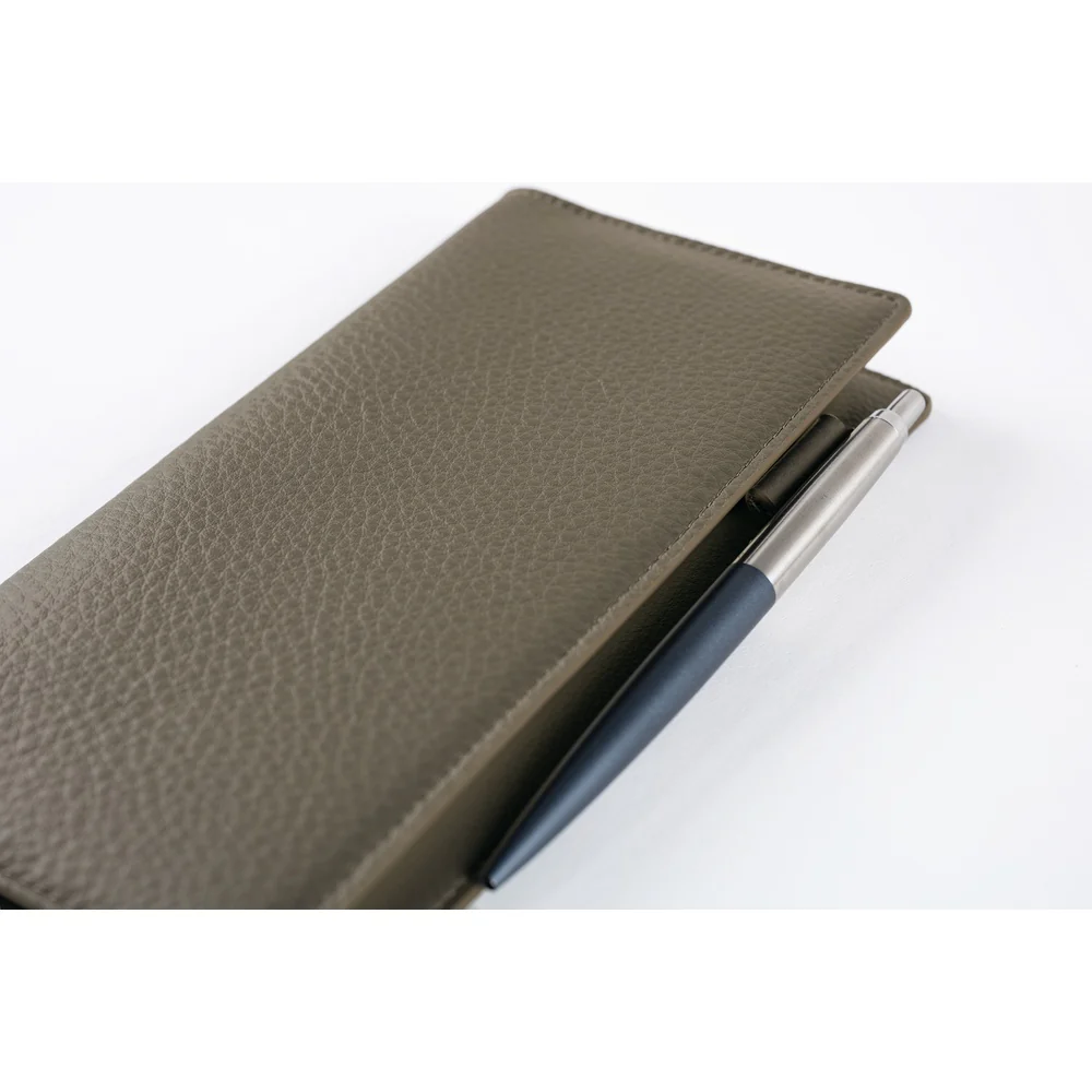 Hobonichi Techo Weeks Cover - Leather: Taut (Gray & Light Blue) - Image 7