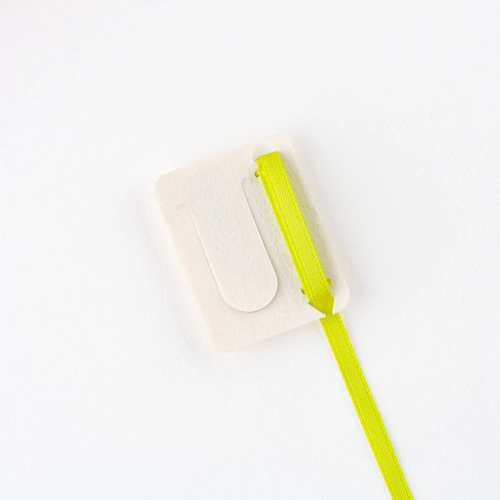 Hobonichi Techo Yumi Kitagishi: Embroidered Bookmark - White Cat - Image 4
