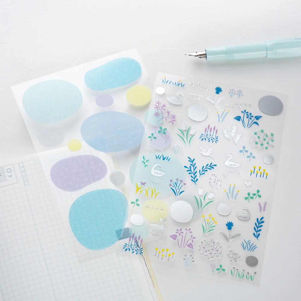 Hobonichi Techo Yuri Sanae: Layering Stickers (Forest Lake) - Image 2
