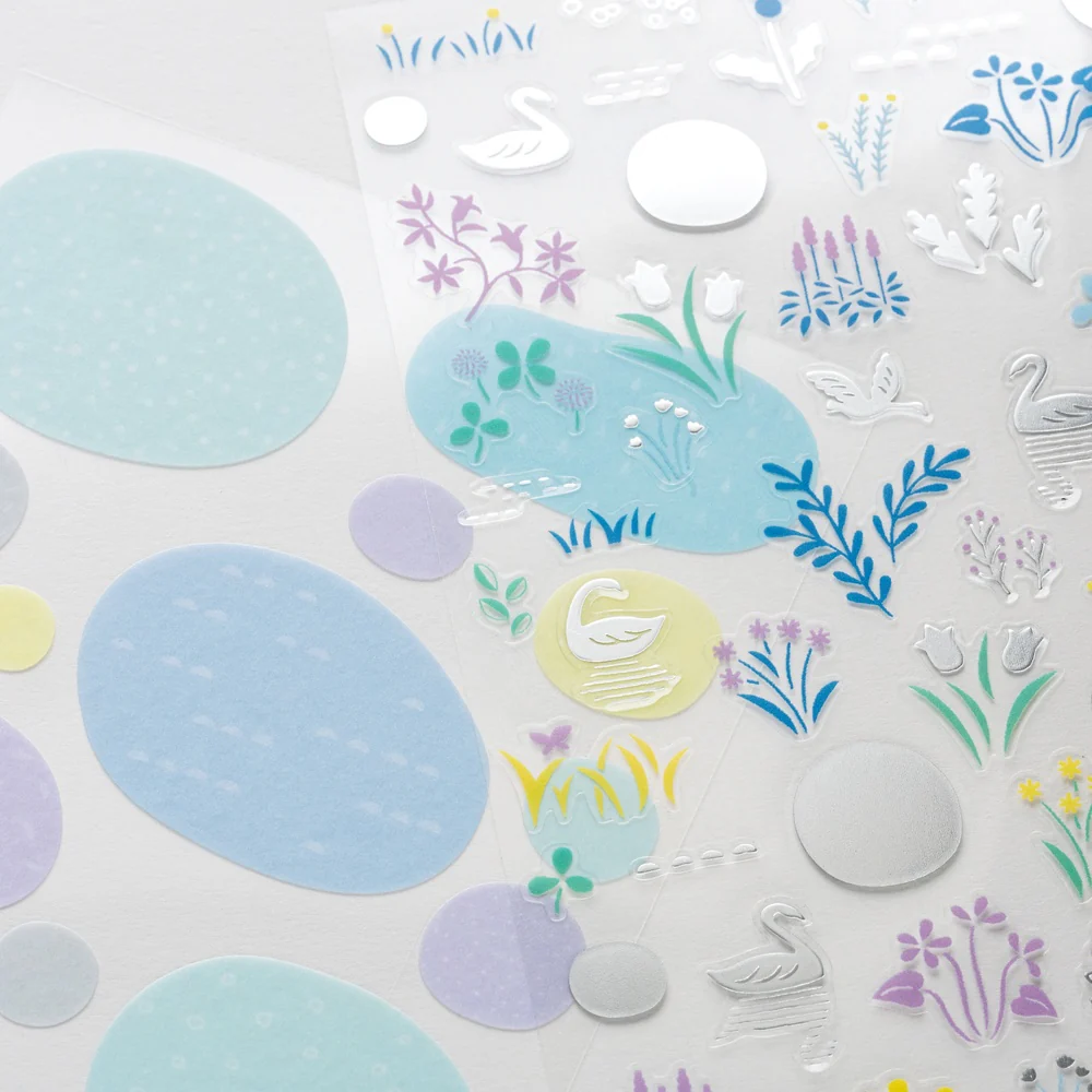 Hobonichi Techo Yuri Sanae: Layering Stickers (Forest Lake) - Image 3