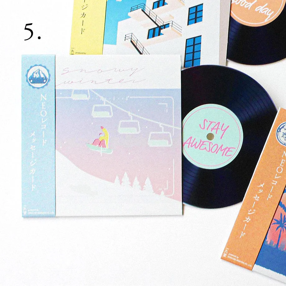 Ichikudo Neo Record Postcard - Stay Awesome - Image 3