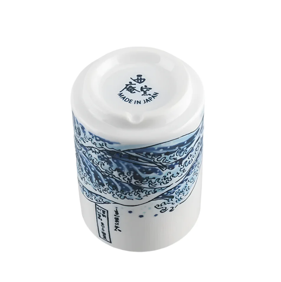 Ichiyama Soho Hokusai Wave Yunomi Tea Cup 270ml - Image 3
