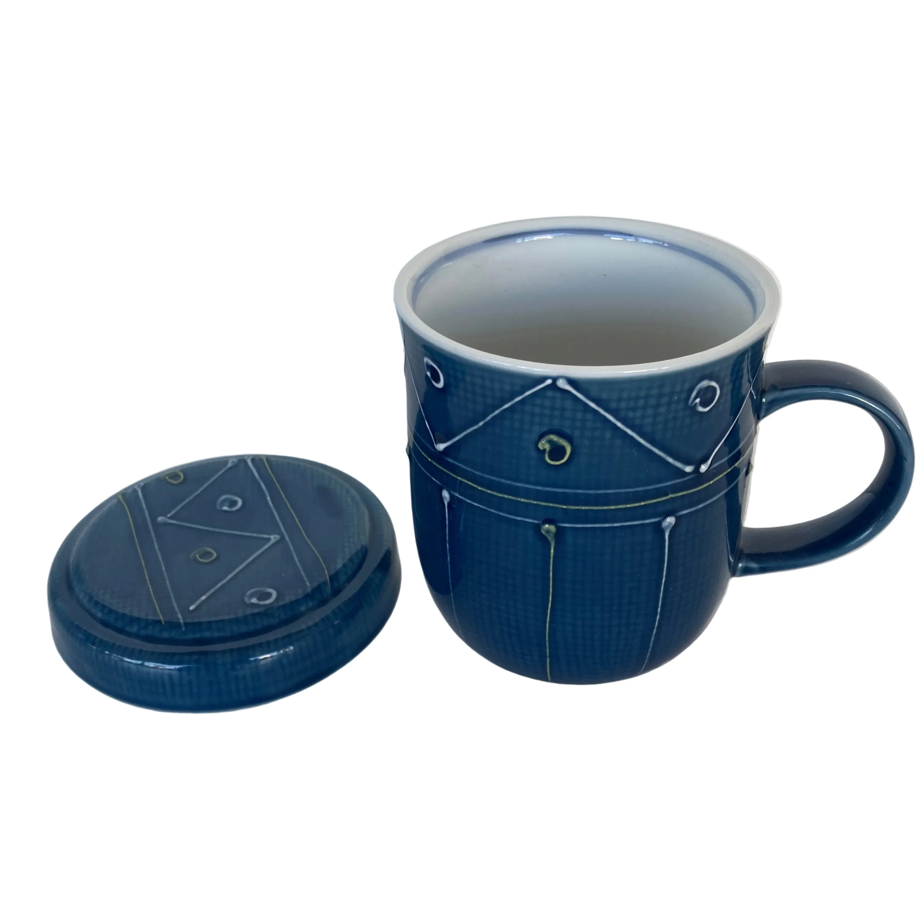 Ichiyama Triangle Lattice Mug with Lid - Image 2