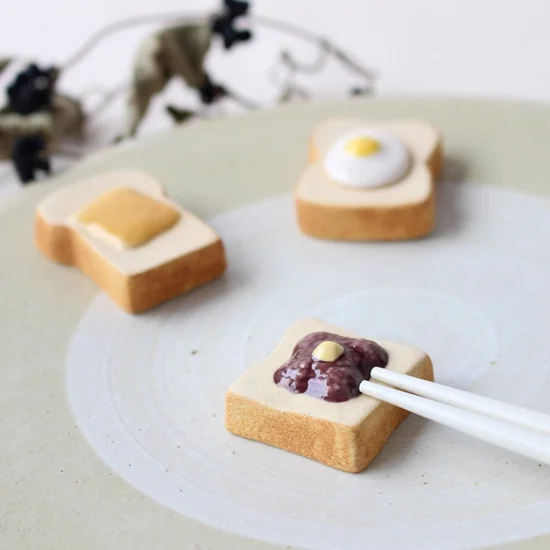 Ihoshiro Red bean Toast Chopstick Rest - Image 2