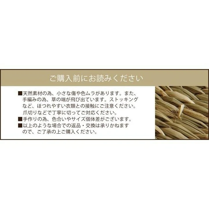 Ikehiko Igusa Coast Square Seat Cushion 40x40cm - Image 7