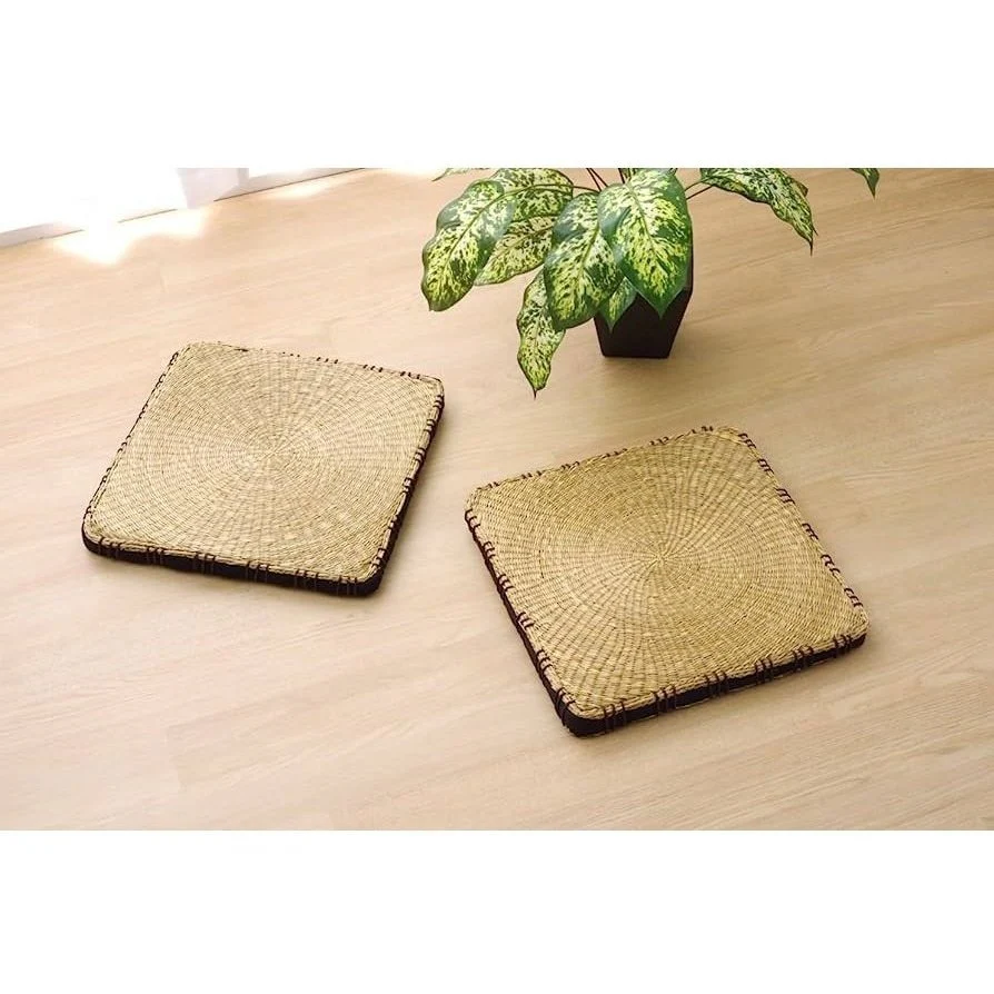 Ikehiko Igusa Coast Square Seat Cushion 40x40cm - Image 8