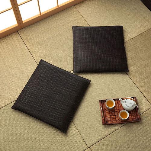 Ikehiko Igusa Japanese Floor Cushion 2Pcs 55x55 - Image 9