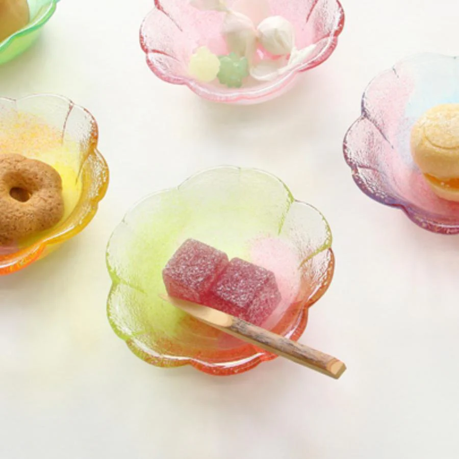 Iwasa Glass Cherry Blossom Small Bowl - Leaf Sakura - Image 2