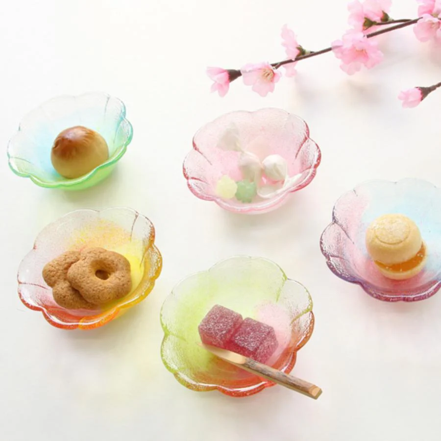 Iwasa Glass Cherry Blossom Small Bowl - Sun Sakura - Image 4