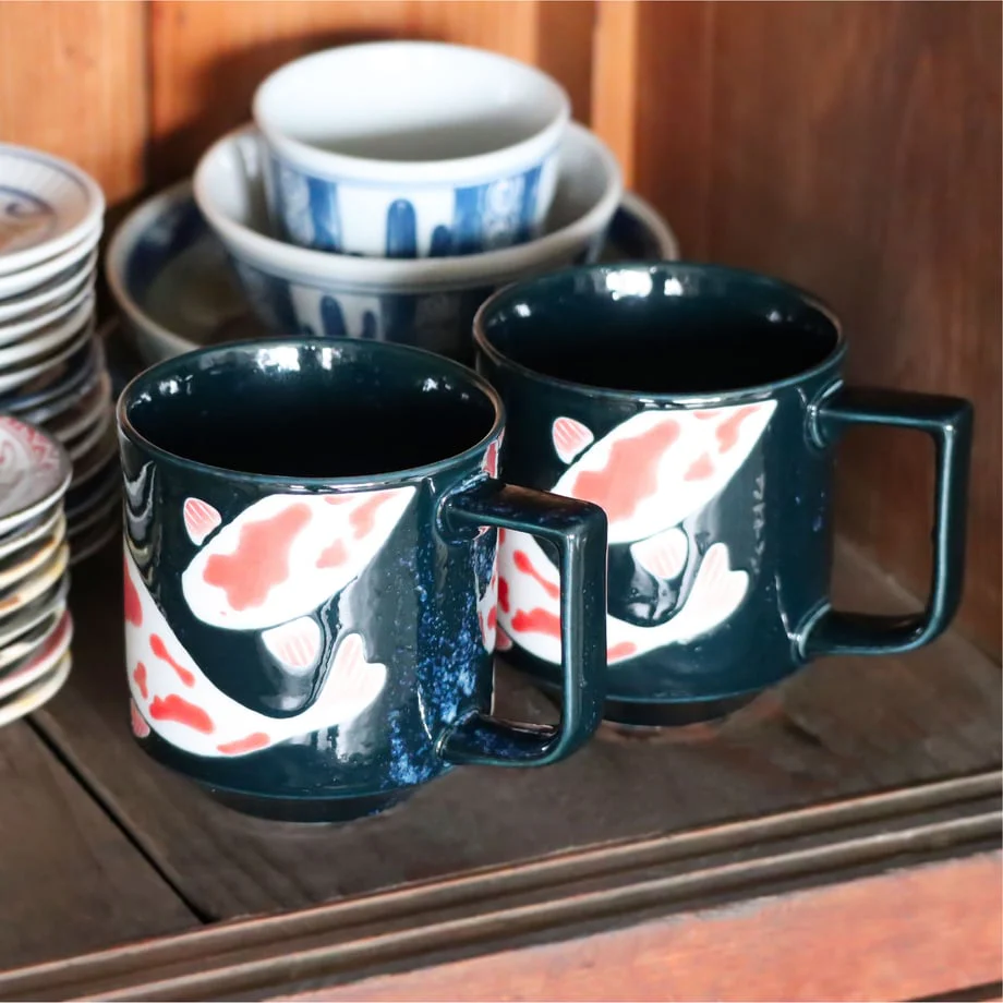 Japanese Koi Fish Mug 350ml - Image 2
