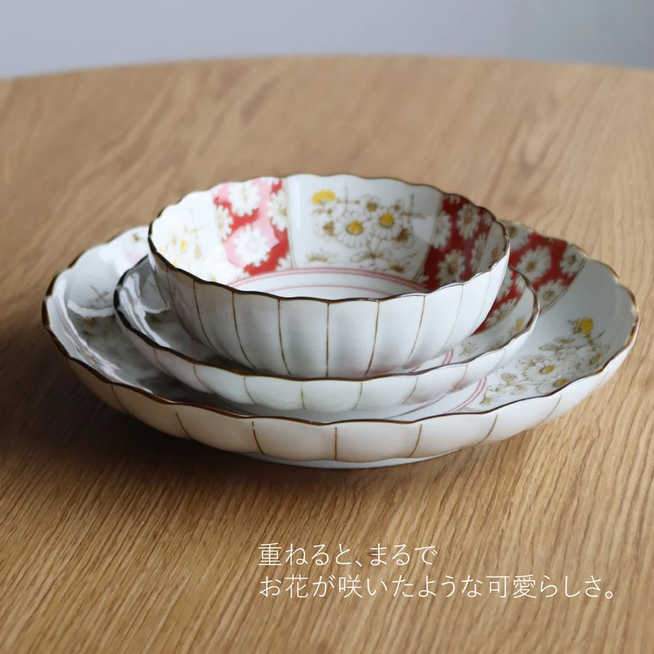 Japonica Chrysanthemums Plate Set - 3P - Image 5