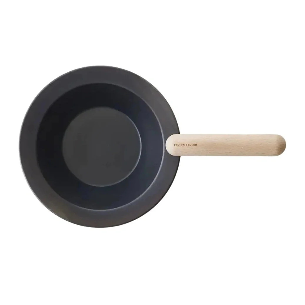 JIU Frying Deep Pan Pot Ｍ with Beech Handle Set - Image 3