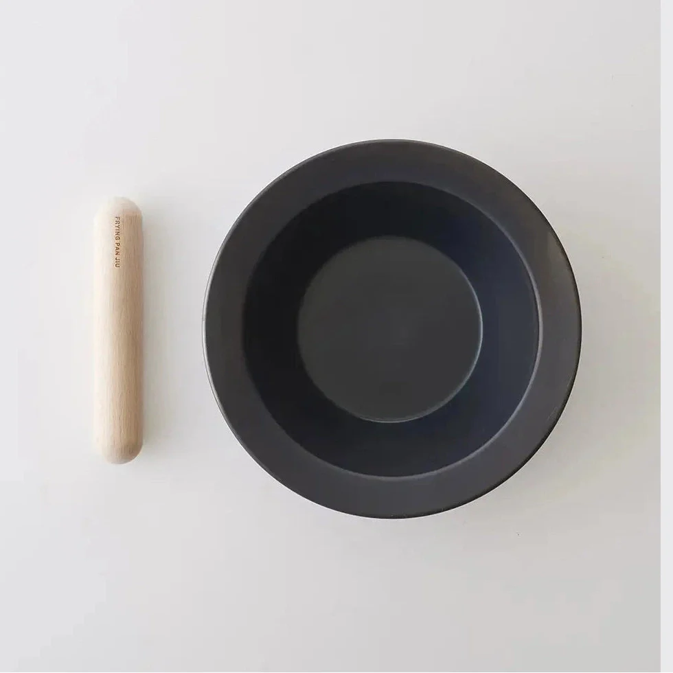 JIU Frying Deep Pan Pot Ｍ with Beech Handle Set - Image 4