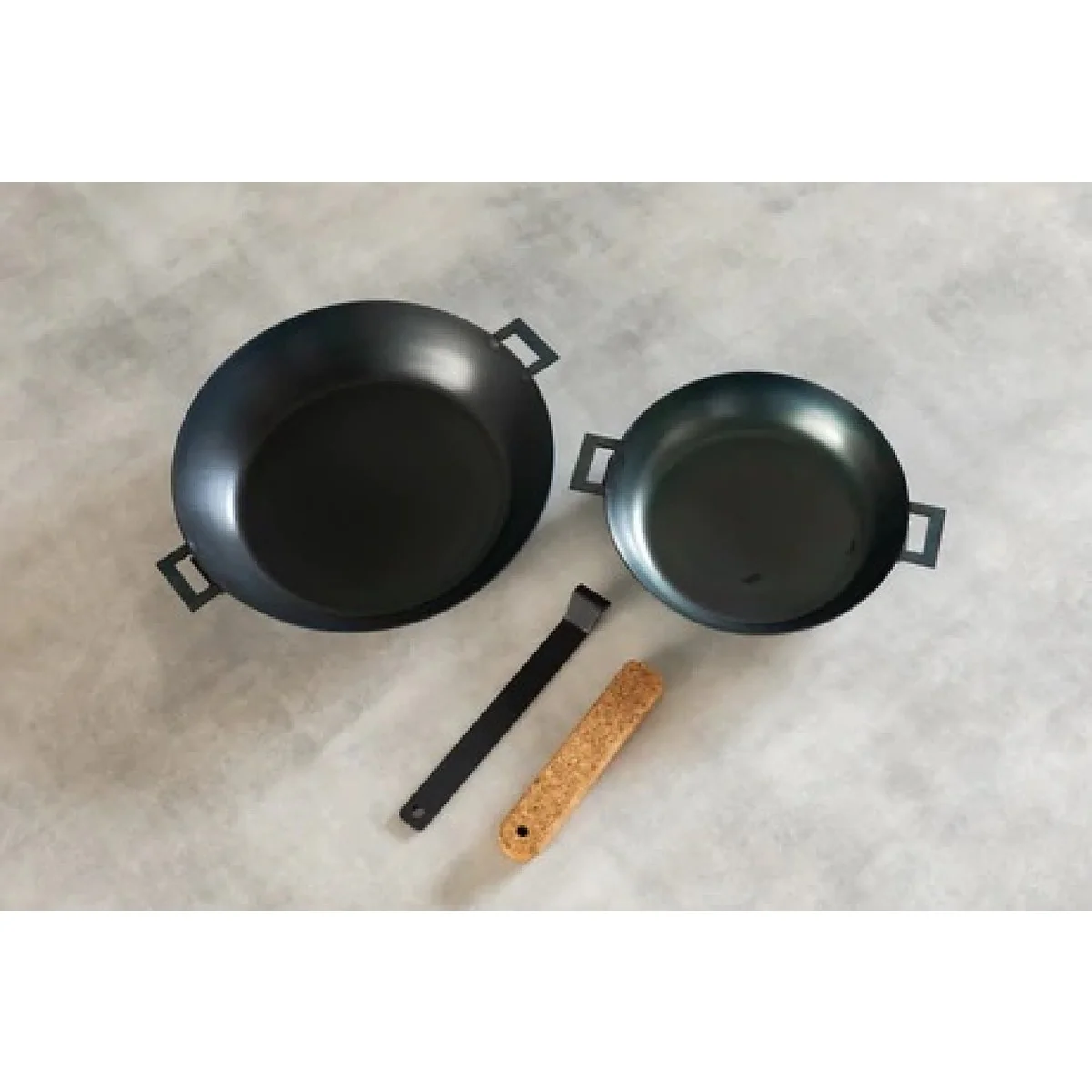 JIU Fujita Dish Iron Pan set 20cm/26cm - Image 2