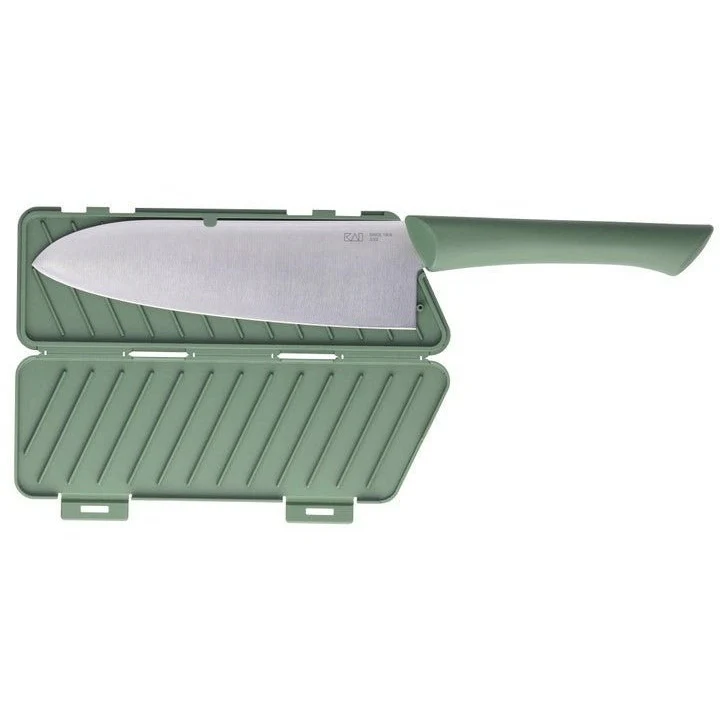 Kai Manasaya Santoku Knife 16.5cm (with Sheath) - Image 2