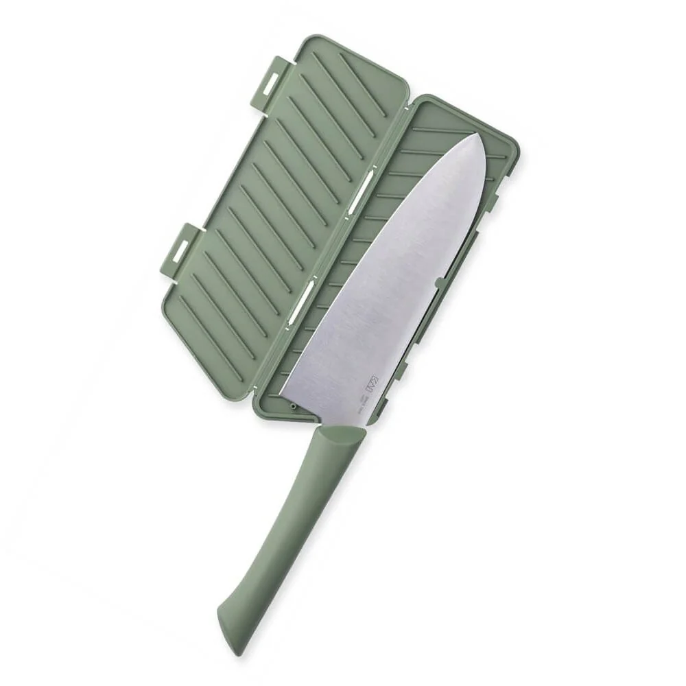 Kai Manasaya Santoku Knife 16.5cm (with Sheath) - Image 8