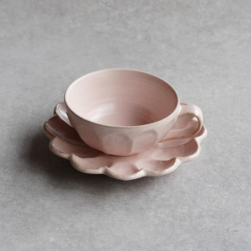 Kaneko Kohyo Rinka Soup Mug & Saucer 4P Set - Image 3