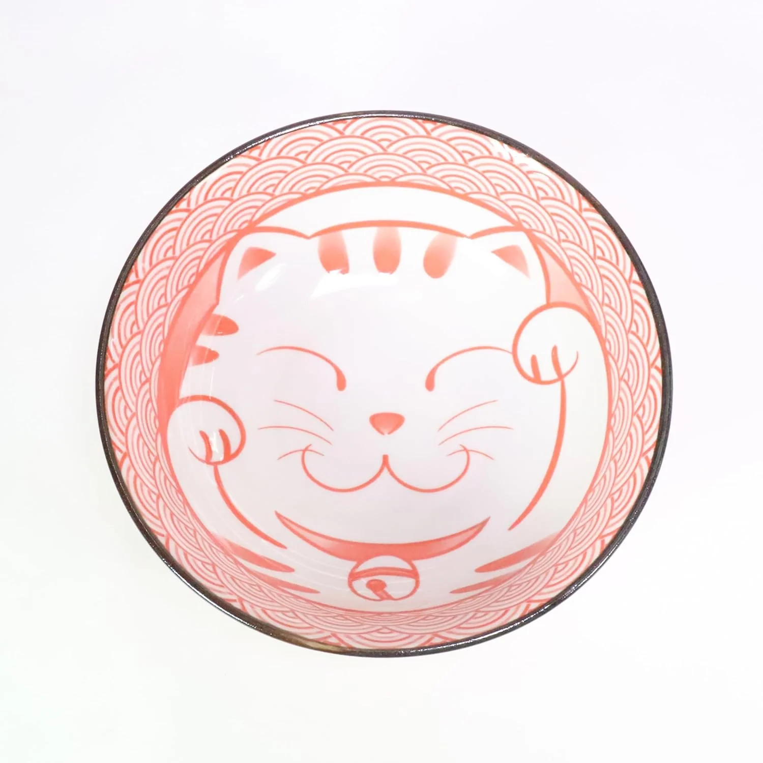 Kanese Blue Wave Cat Bowl Pair Set - Image 4