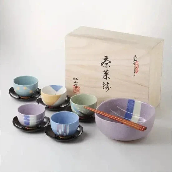 Kanese Colourful Tea and Confectionary Plate Set - Image 2