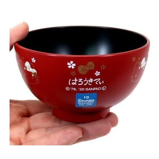 Kanesho Hello Kitty Sakura Soup Bowl - Image 2