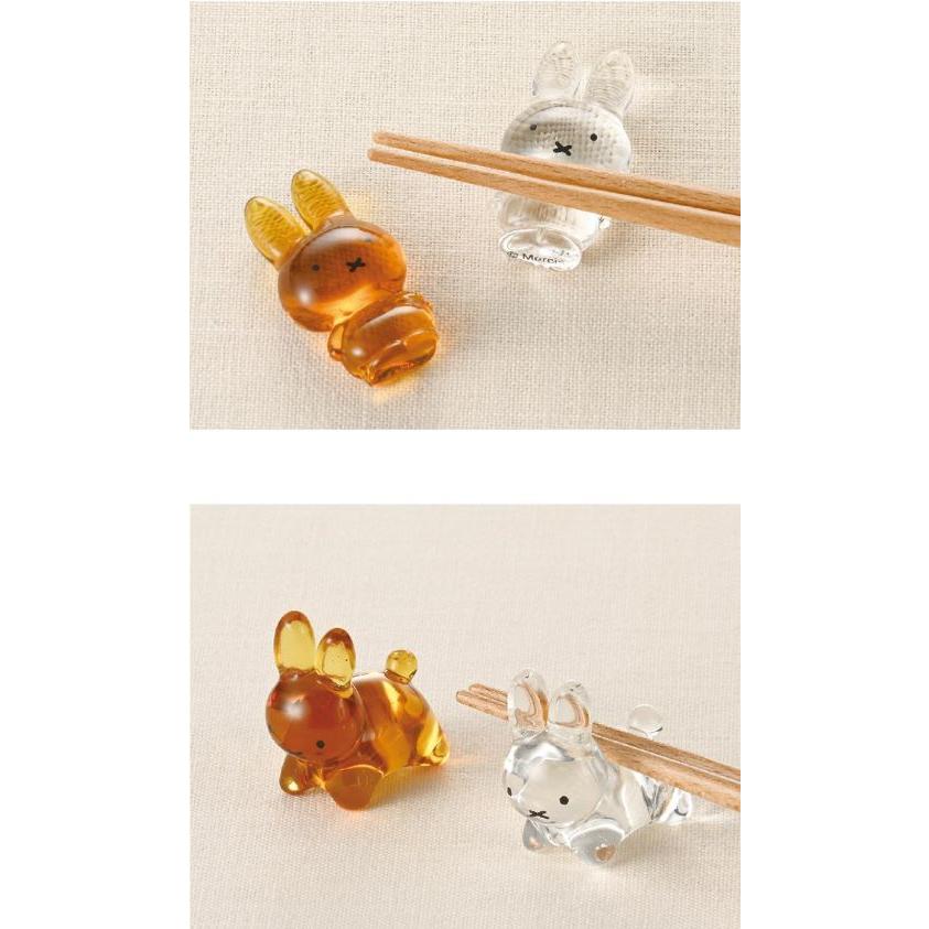 Kanesho Standing Miffy Glass Chopstick Rest - Image 3