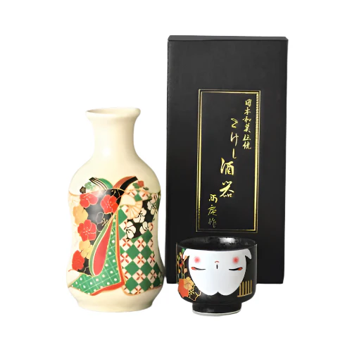 Kokeshi Shuki Sake Set - Sakura Maiko - Image 2