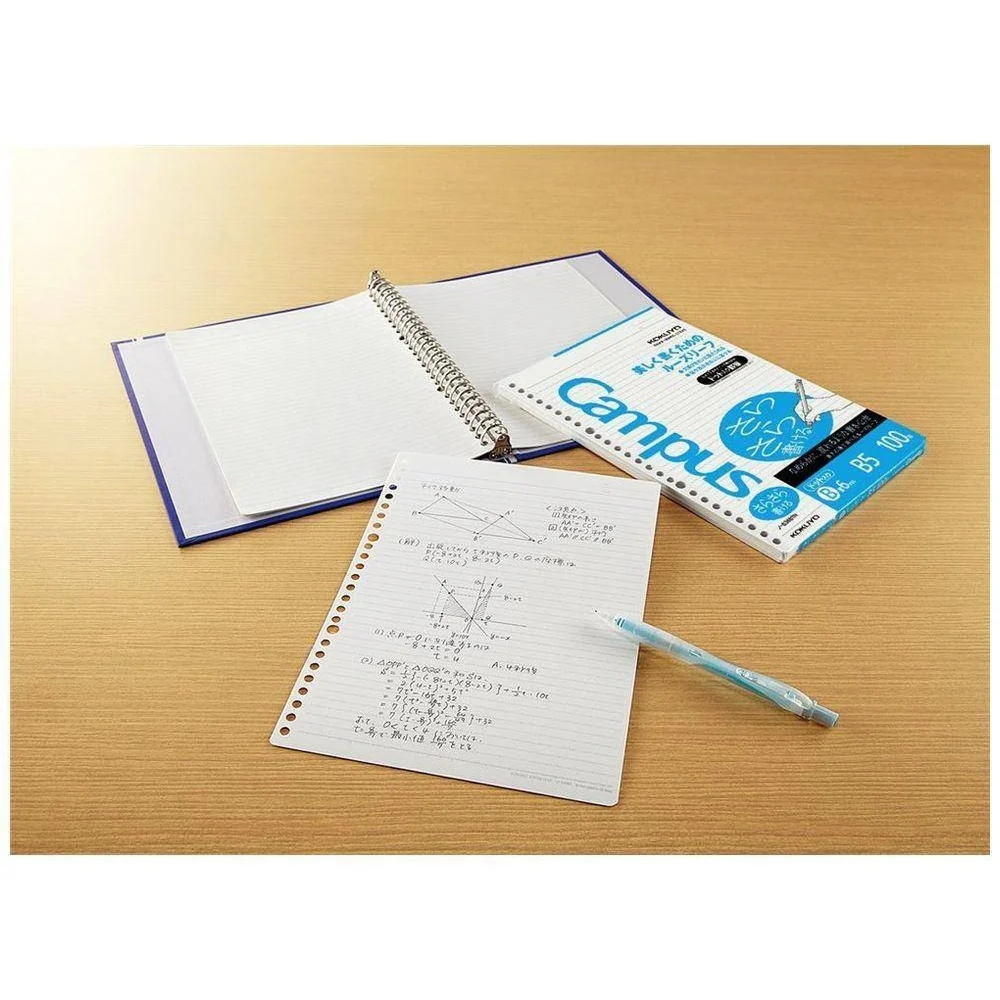 Kokuyo B5 Campus Loose leaf Dot Lined (100 Sheets) - Image 5