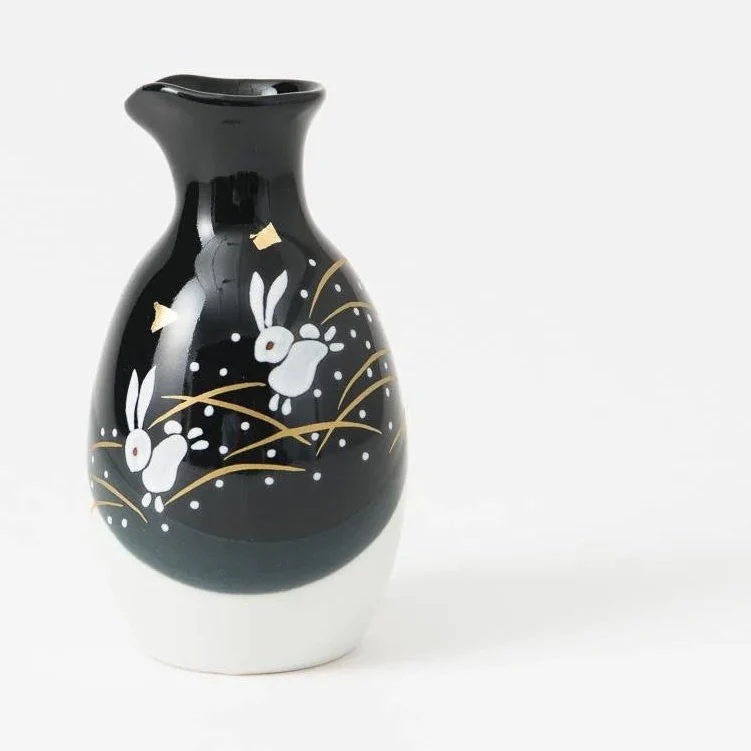 Kutani Rabbit Sake Cup & Tokkuri Decanter - Image 3