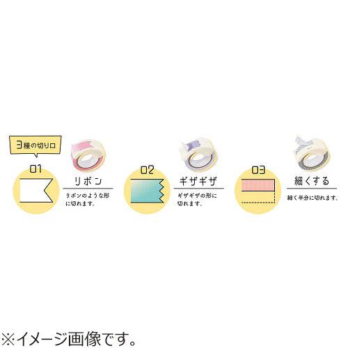 Kutsuwa 2-Way Washi Tape Cutter - Image 3