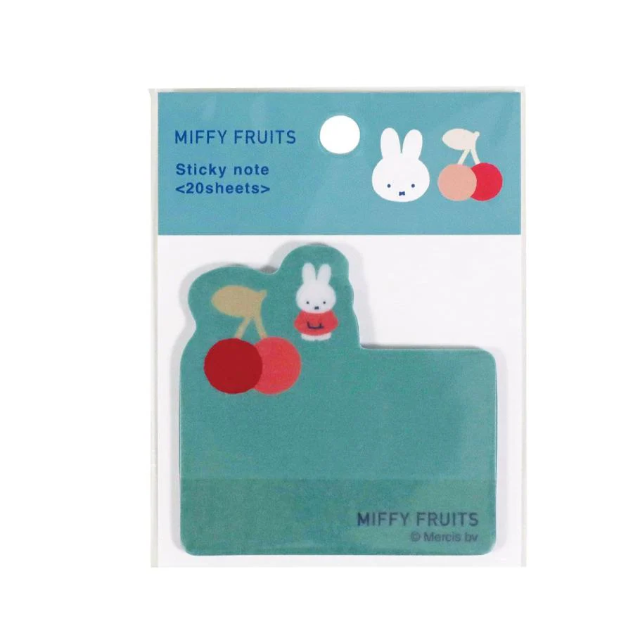 Kutsuwa Miffy Fruits Sticky Note - Blue - Image 2