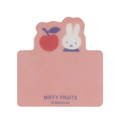 Kutsuwa Miffy Fruits Sticky Note - Red - Image 2