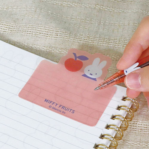 Kutsuwa Miffy Fruits Sticky Note - Red - Image 3