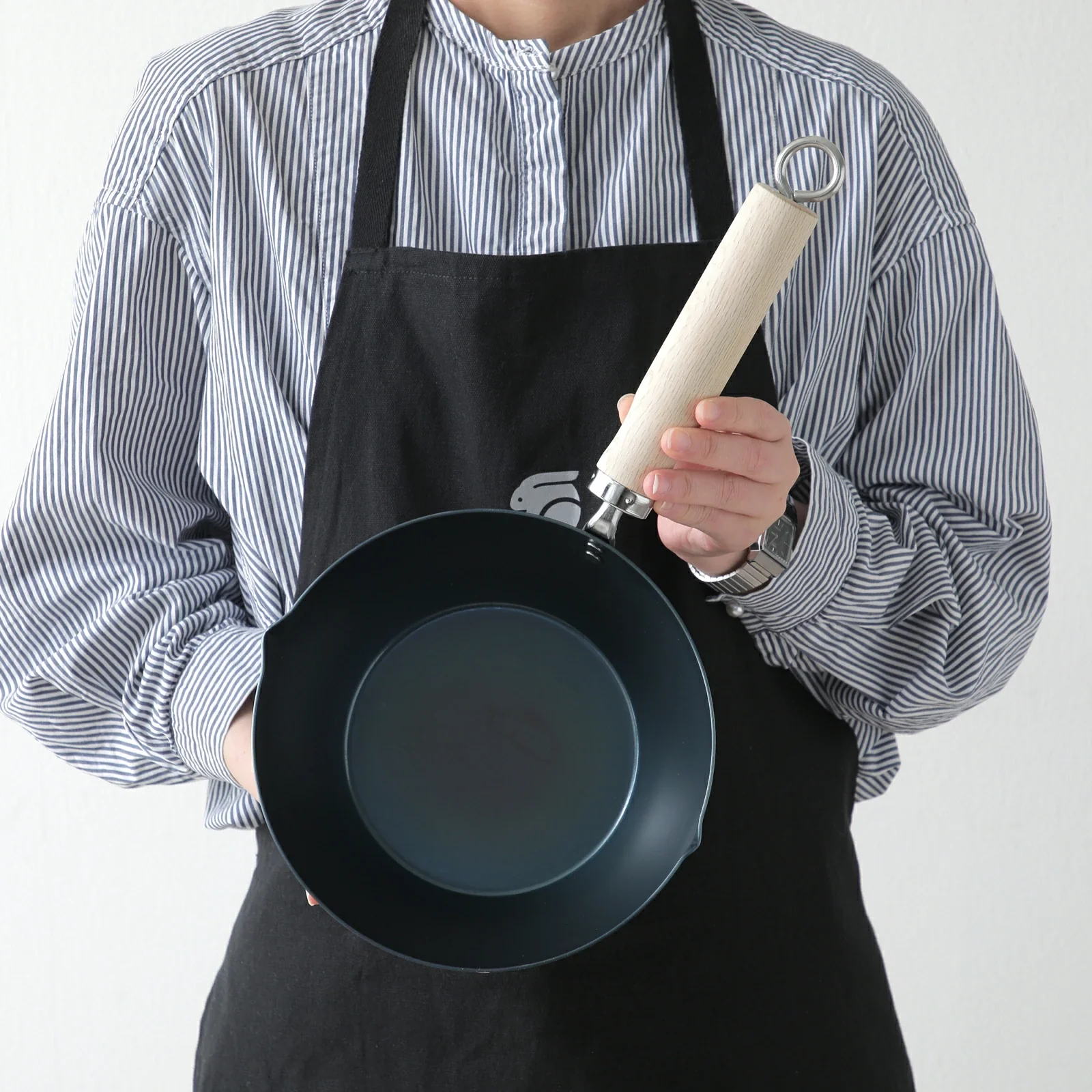 Kyoto Katsugu Iron Deep Frying Pan 20cm - Image 4