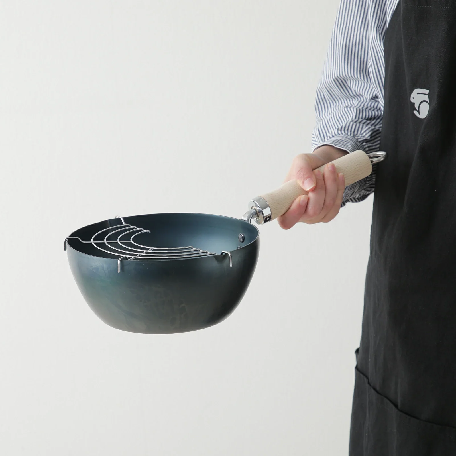 Kyoto Katsugu Iron Deep Frying Pan 20cm - Image 5