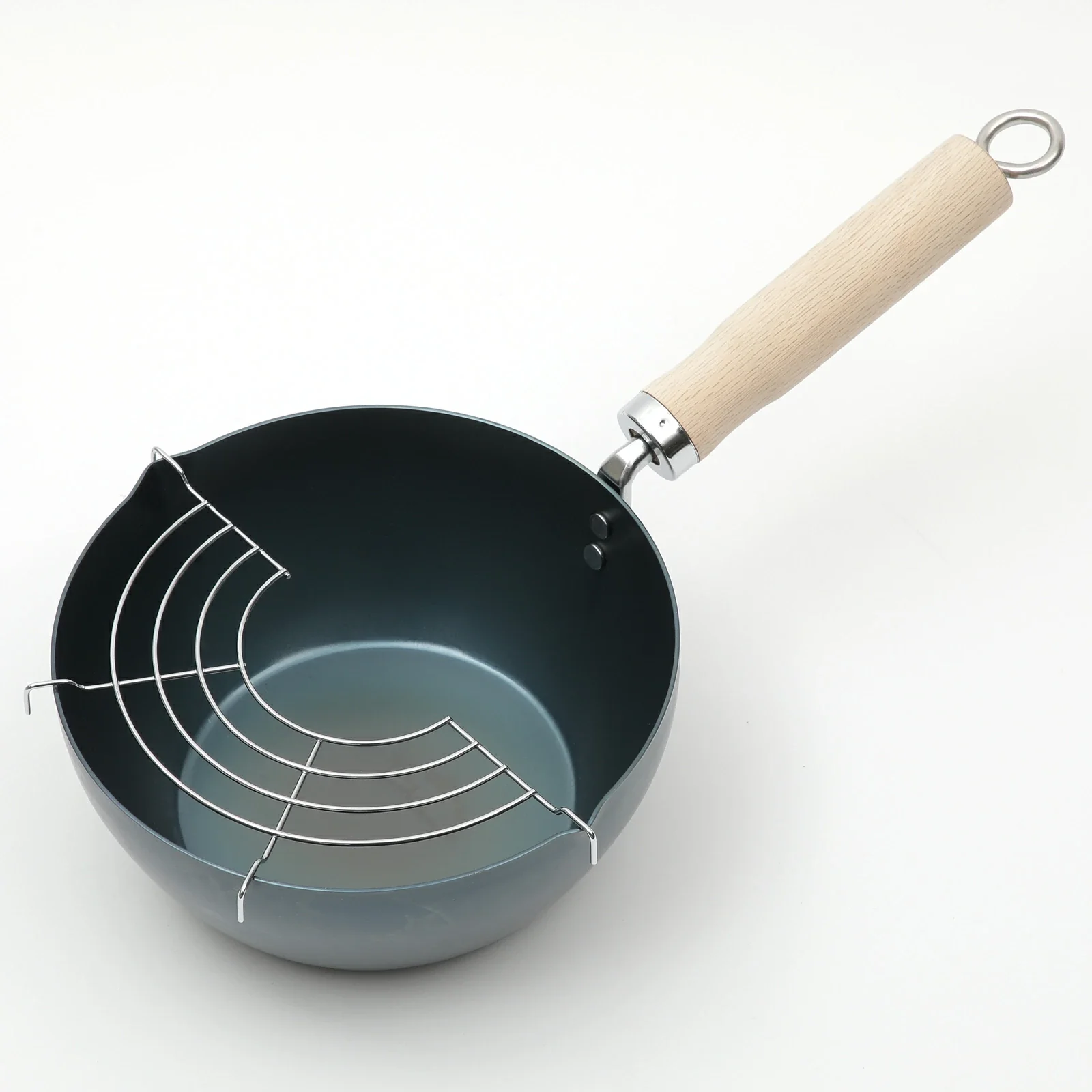 Kyoto Katsugu Iron Deep Frying Pan 20cm - Image 6