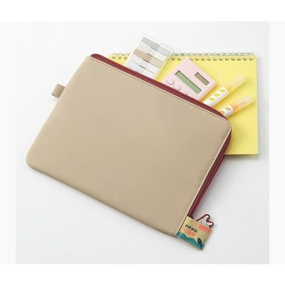 Lihit Lab Cat's Daily Routine Flat Card Pouch (L) - Image 2
