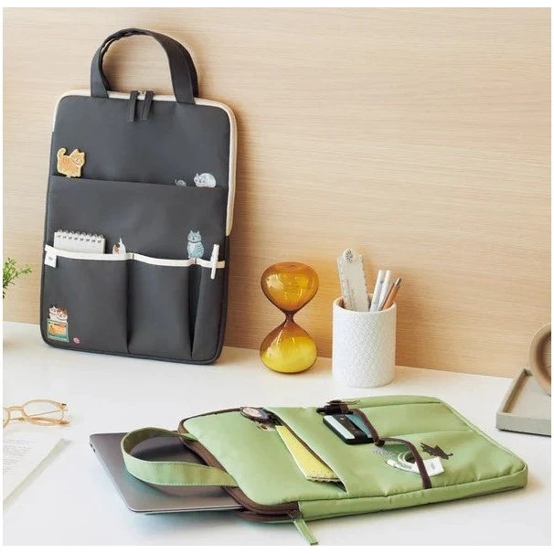 Lihit Lab Cat's Daily Routine Laptop Carrying Bag - Image 3