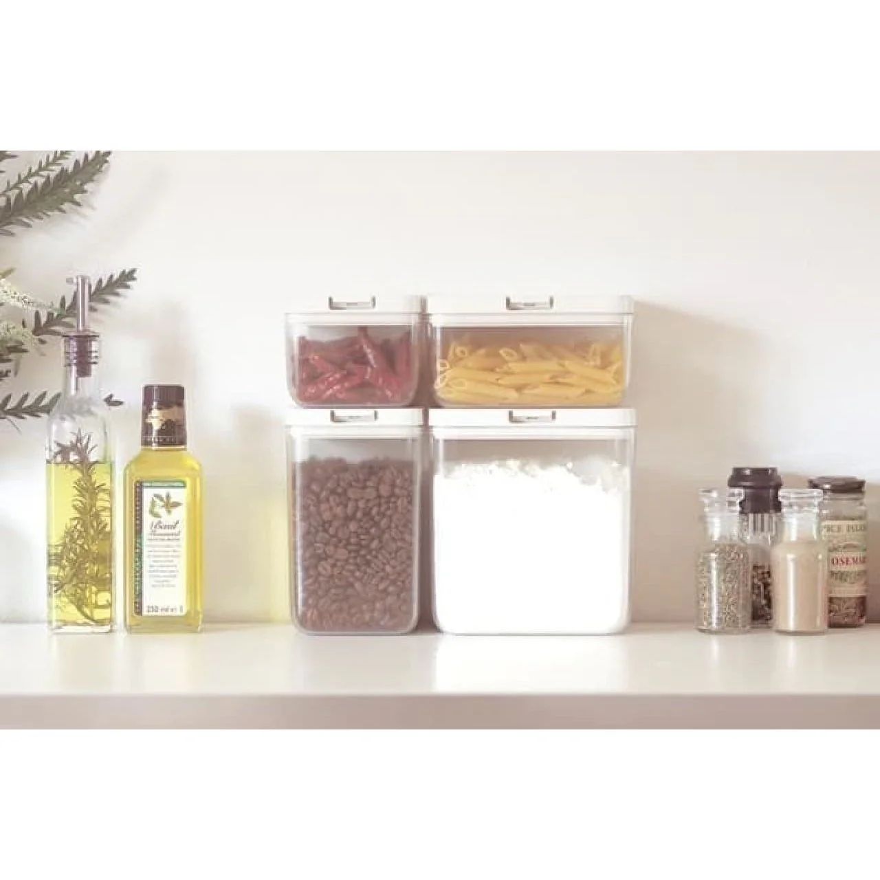Marna Good Lock Canister Clear 4P Set - Image 3