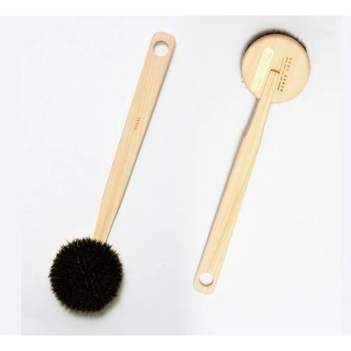 Marna Hinoki Japanese Cypress Body Brush Long-Handled - Image 5
