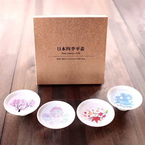 Marumo Takagi Colour Changing Four Seasons of Japan Sake Cup 4P Set - Image 2
