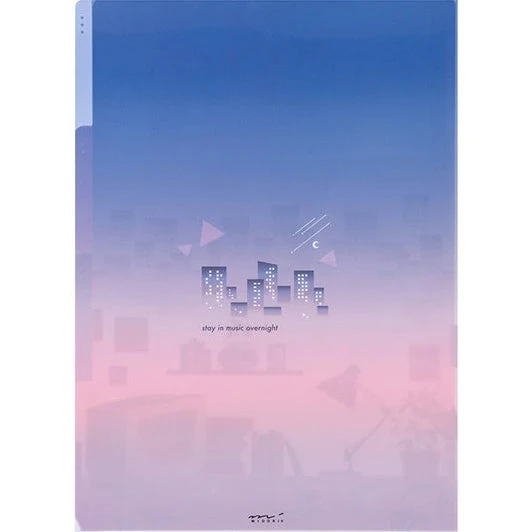 Midori 3-Pocket A4 File - City Pop - Image 2