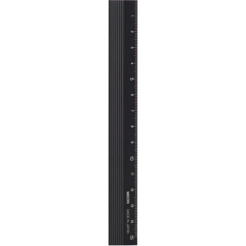 Midori Aluminium Ruler 15cm - Image 4