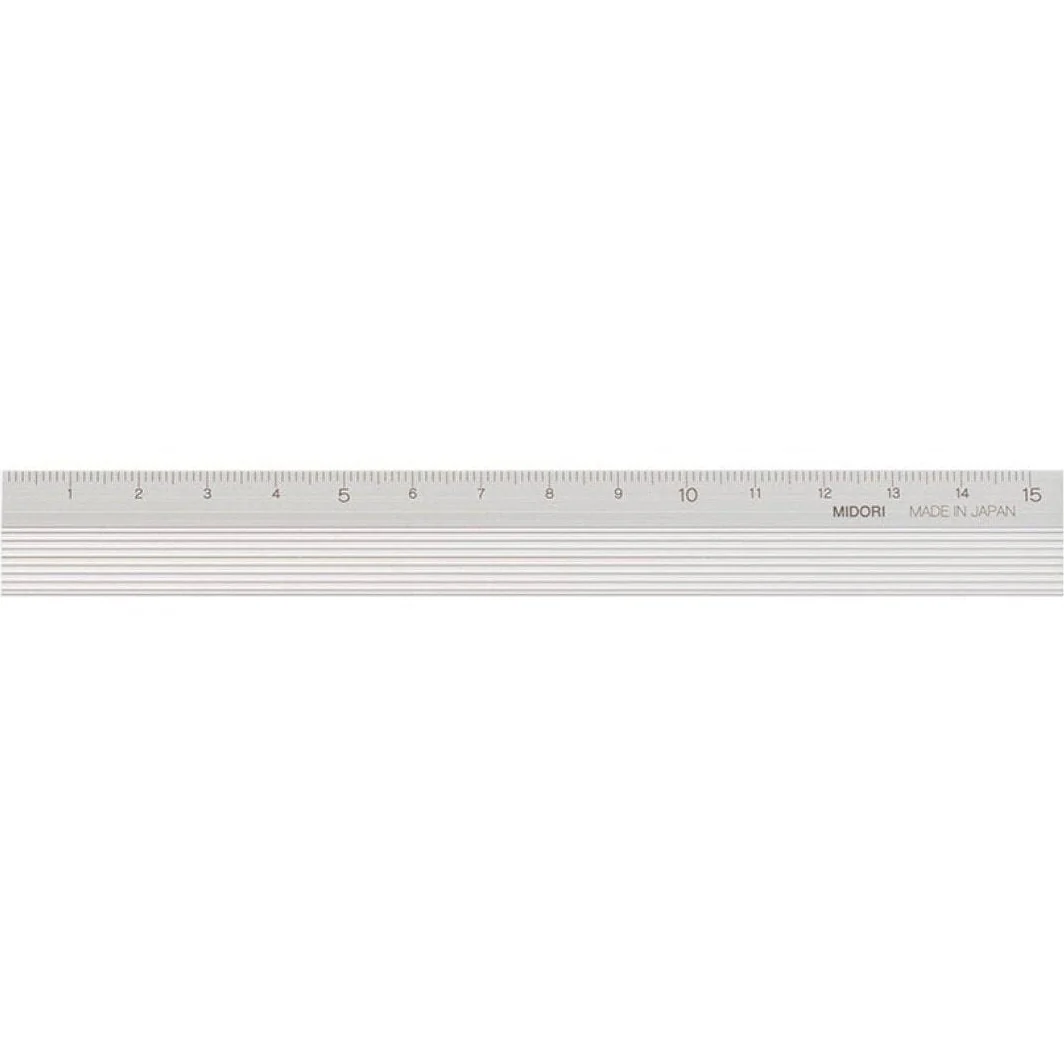 Midori Aluminium Ruler 15cm - Image 5
