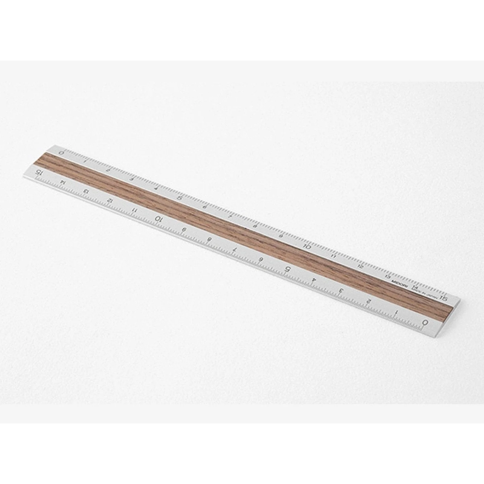 Midori Aluminium & Wood Ruler 15cm - Image 7